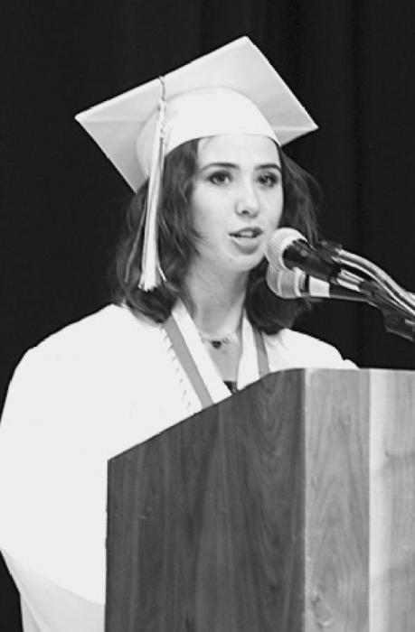 VHS Honor Speaker Elliana Springer.