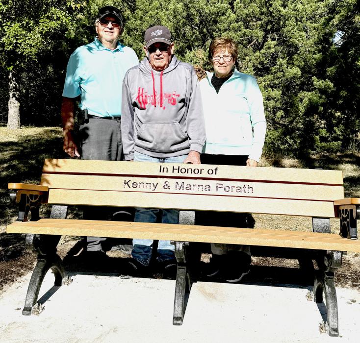 New memorial bench at Merritt