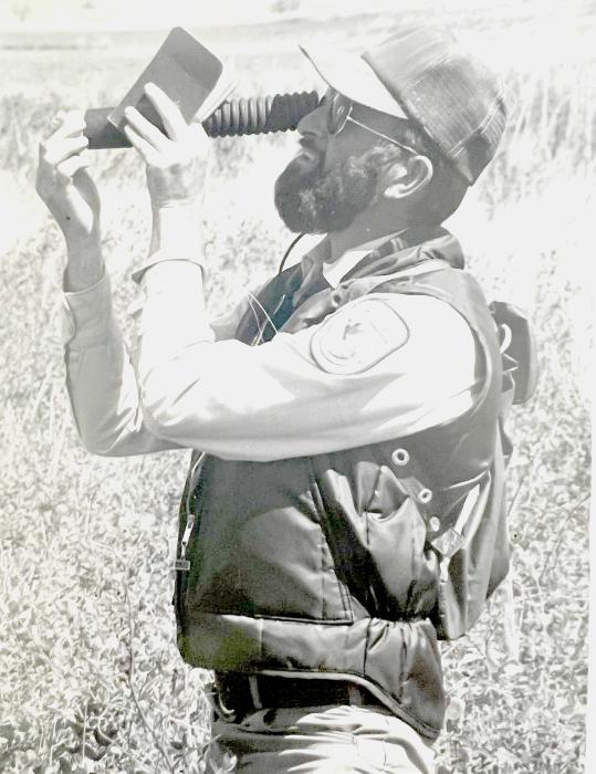 Leonard McDaniel is pictured doing biology research at the Valentine Wildlife Refuge when he served as its manager.