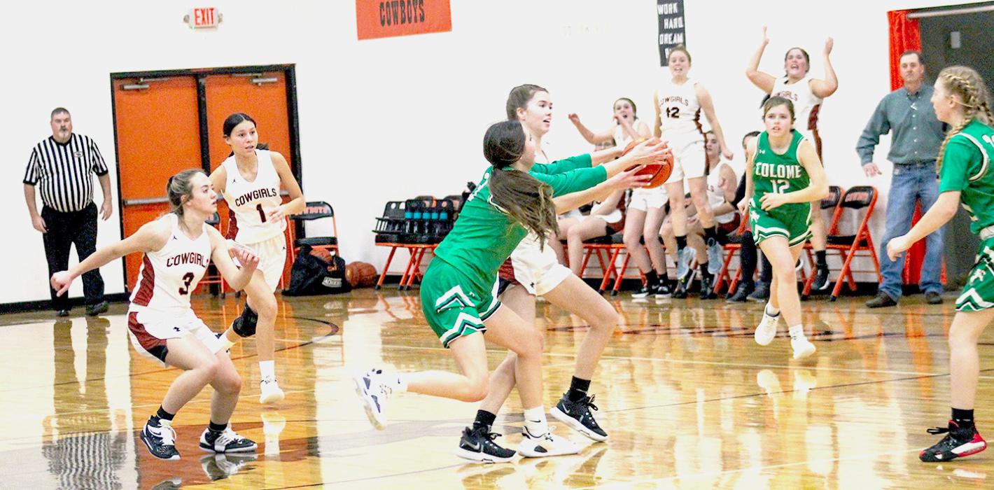 Cowgirls win over Colome