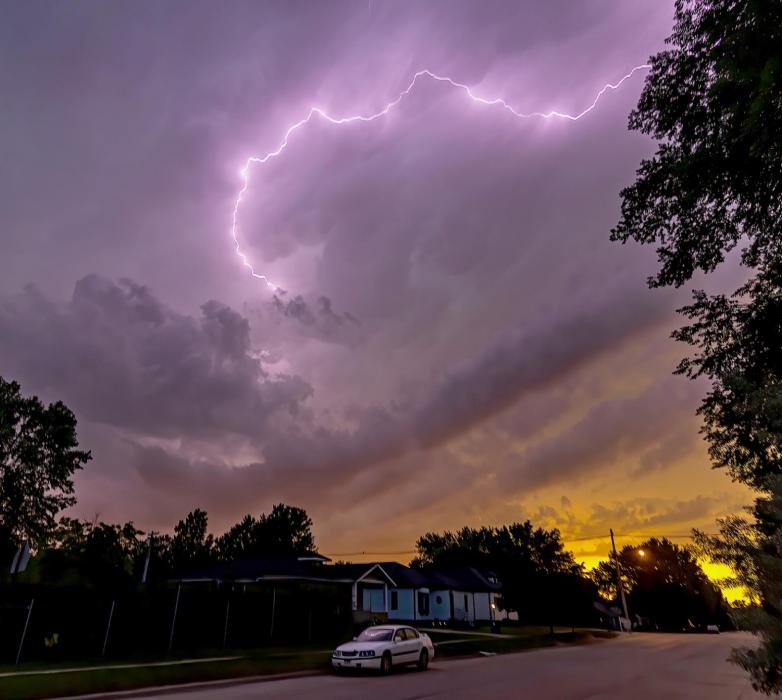 According to the NWS if you see lightning, it’s time to get inside for safety’s sake! Photo by Laura Vroman
