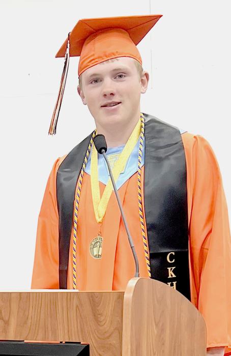 Dylan Naslund was an honor speaker for Cody-Kilgore Unified Schools.