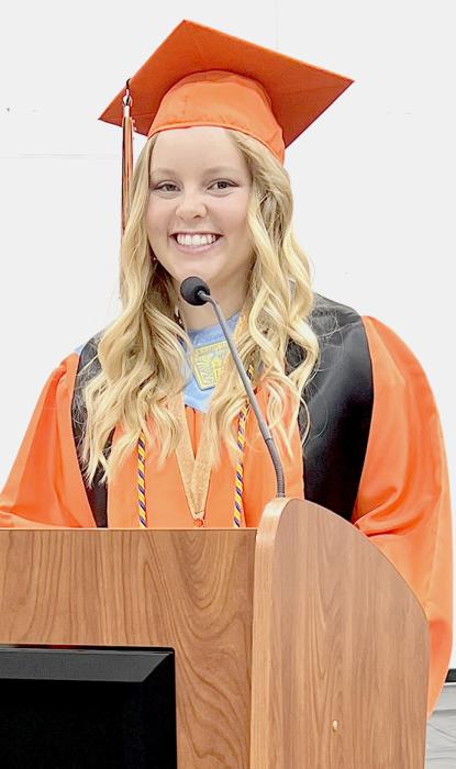 Kassidy Roseberry was an honor speaker for Cody-Kilgore Unified Schools.