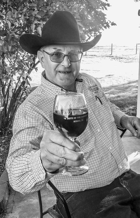 Greg Nollette raises his glass after the ground breaking ceremony that took place at Niobrara Valley Vineyards, Monday, September 26, 2022. Photo by Regina Osburn