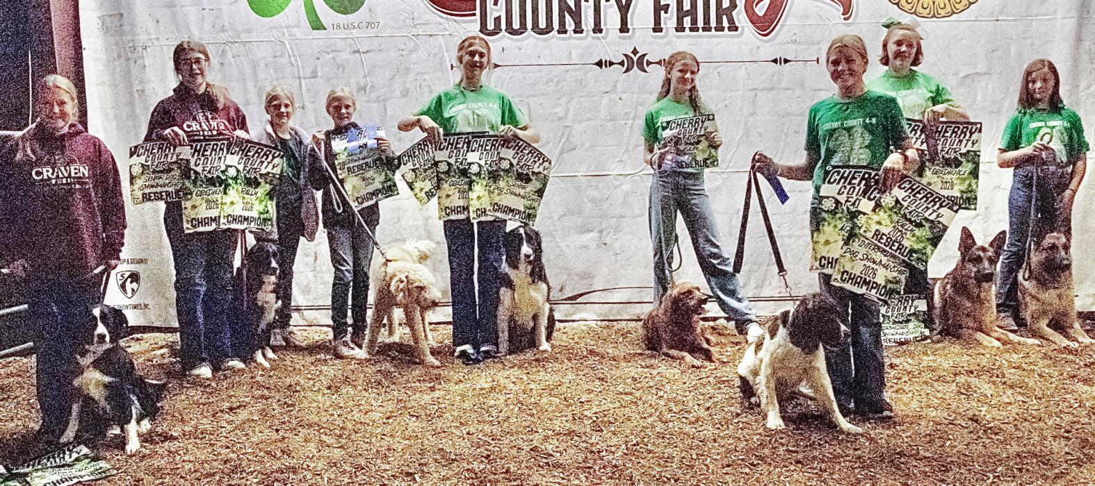 There were many Champions and Reserve Champions in the 4-H Dog Show. Photos by Tina Boone
