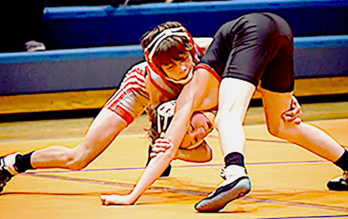Deklin Titus wrestled at 106 and scored six team points. Photos by DeanNa Fowler