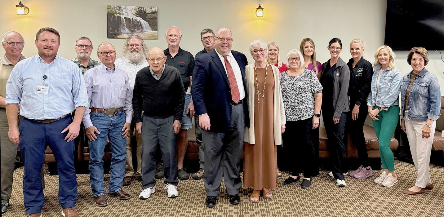 Pictured left to right: David Nelsen, Jim Bargen, Steve Brown, Monty Neiffer, S. Rourke Springer, Jerry Henderson, John Miller, James Ward, Andrew Johnson, Anne Quigley, Donna Billings, Nadeane Allard, Talia Benson, Jessica Abbott, Kelly Anderson, Amy Arganbright, Sue Arganbright.