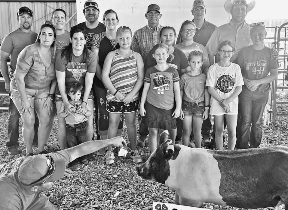 Reserve Champion Market Hog shown by Addison Stec was sold to the Deb Dawson family.