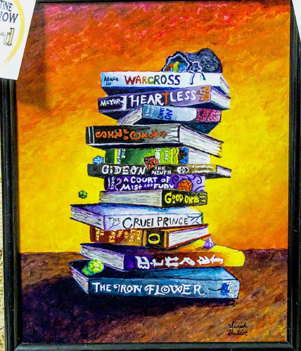 Escape, a gouache painting done by Sarah Butler received the Judge’s Merit award. Photos by Laura Vroman
