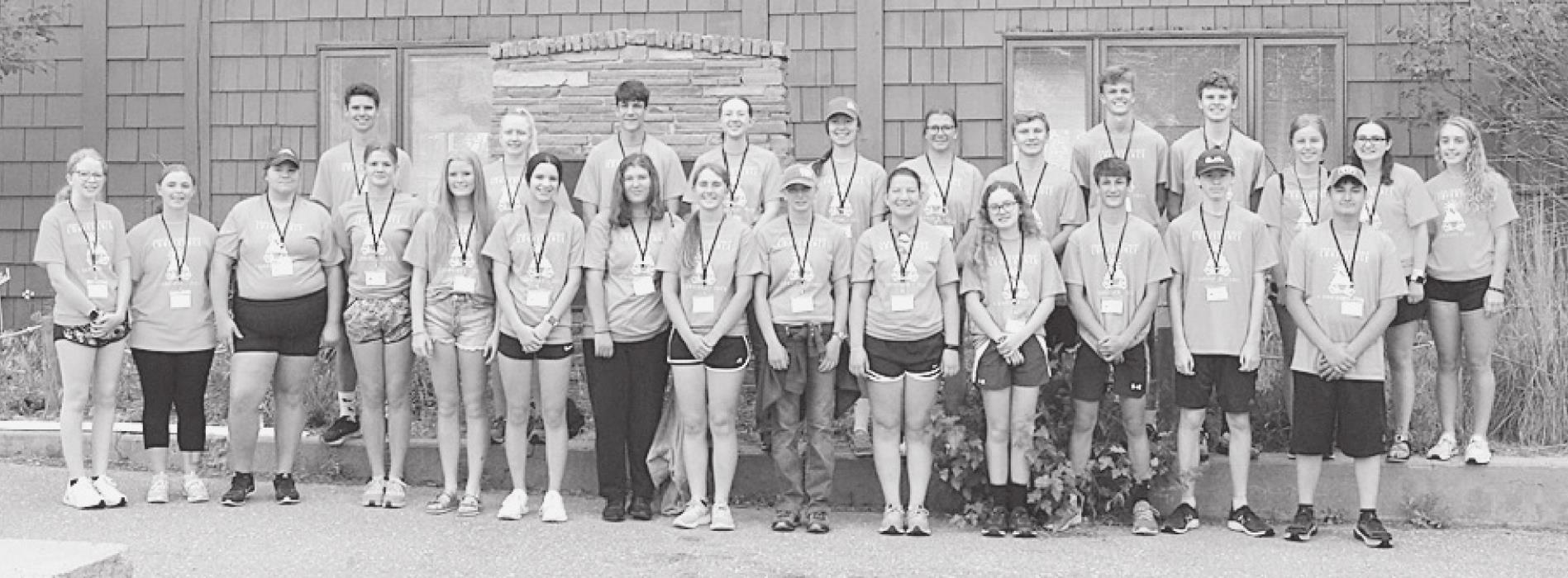 Jenalee is in front row, 7th from the left, black pants. Photo courtesy of Nebraska 4-H, Dawn Lindsley
