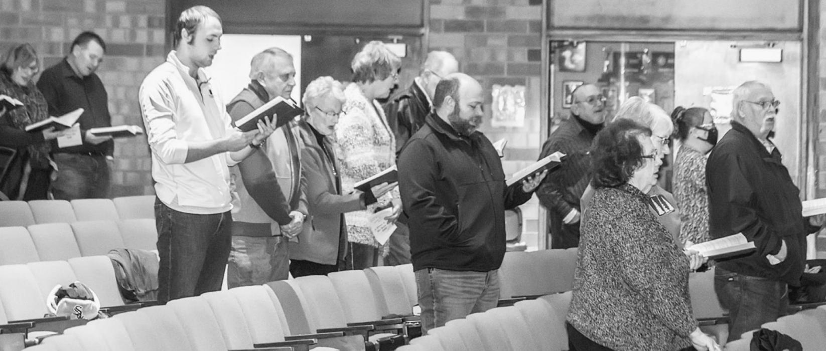 Due to weather concerns, and subzero temperatures, the gathering was small, yet - Peaceful!