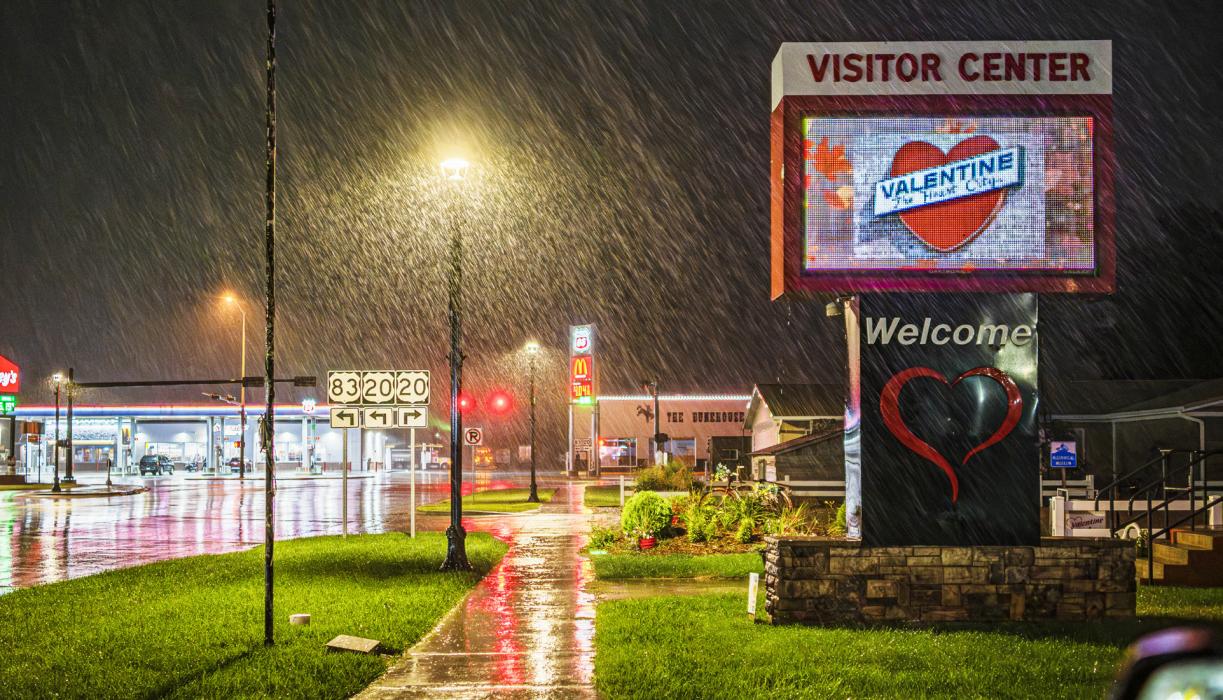 Cherry County Tourism is your friend when making plans to Visit Valentine - rain or shine! Valentine has received a total of 2.90 inches of rain this month, bringing our yearly total to 21.58 - according to valentinenebraska.net. Always great for tourists, ranchers, and critters who like to see green! Photo by Laura Vroman