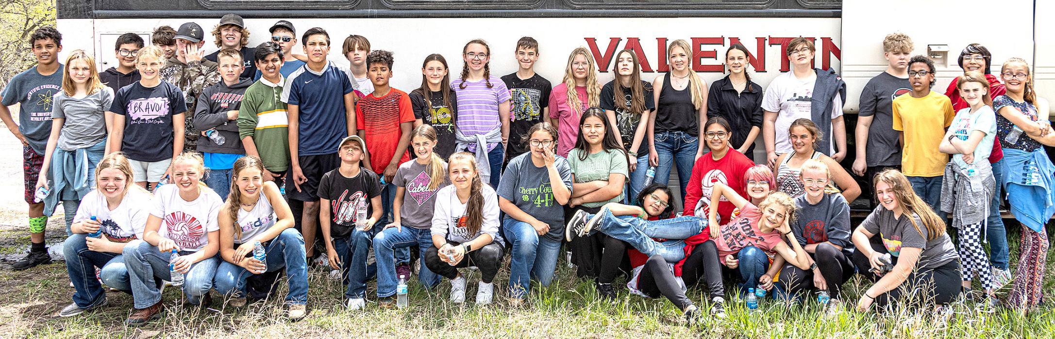 VMS students plant pines on Park Hill with MNNRD