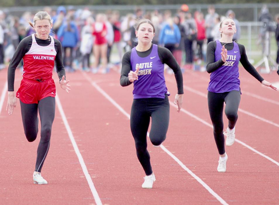 Maeli Patterson competed in several events including 100 and 200 Meter Dash, in the 4x100 Relay, and high jump.