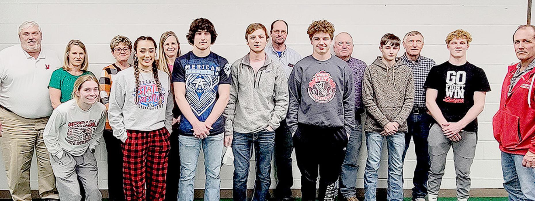 School Board recognizes NSAA Wrestlers