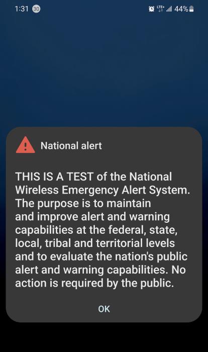 This is a test of the Emergency Broadcast System
