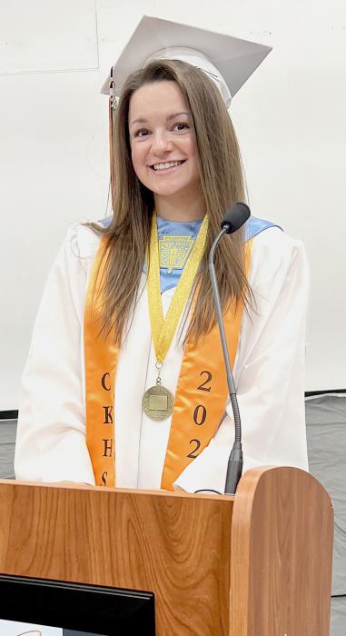 Cody-Kilgore honor speakers are Mikah Vander Wey and Aubree Johnson. Photos by Ms. Richie