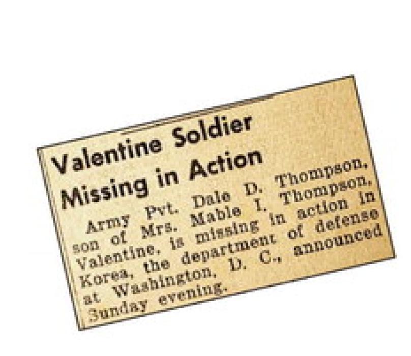 After being MIA for 72 years, PFC Dale Thompson is coming home!