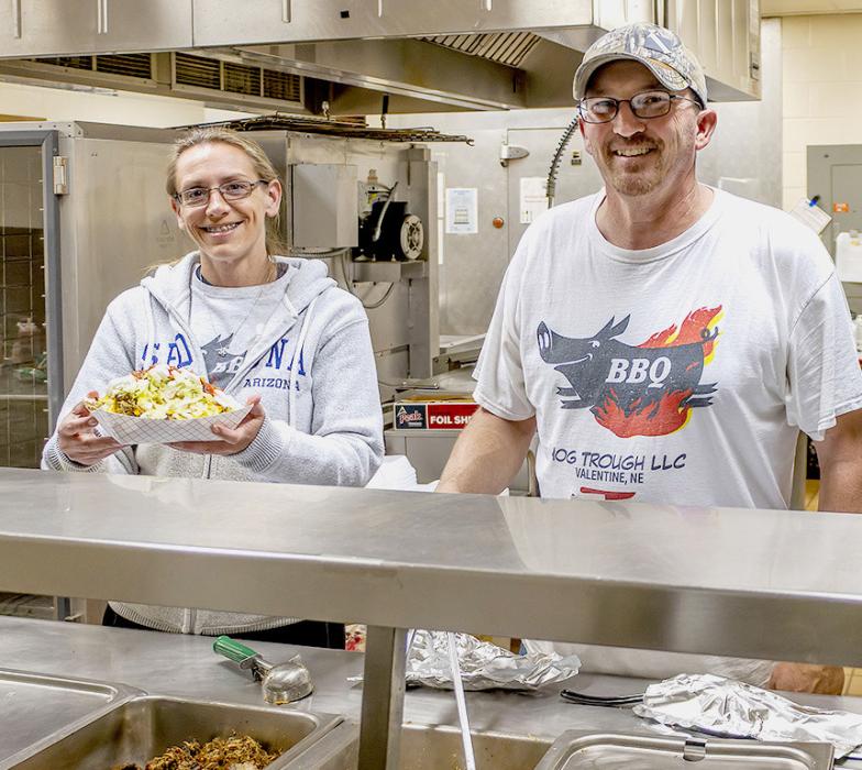 Guests were able to enjoy some fun foods from the Hog Trough at the Valentine High School, Friday, October 13, 2023.
