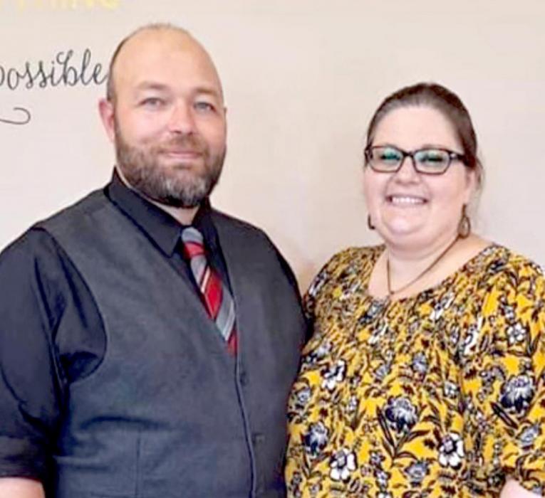 Valentine United Methodist Church’s new pastor Jake Schadel and his wife Andrea.