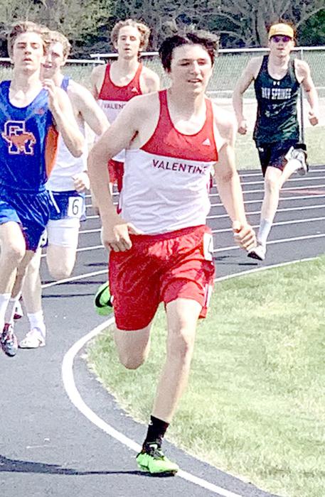 Trace Buechle placed fourth in the 400 Meter Dash. Photos by Amanda Long