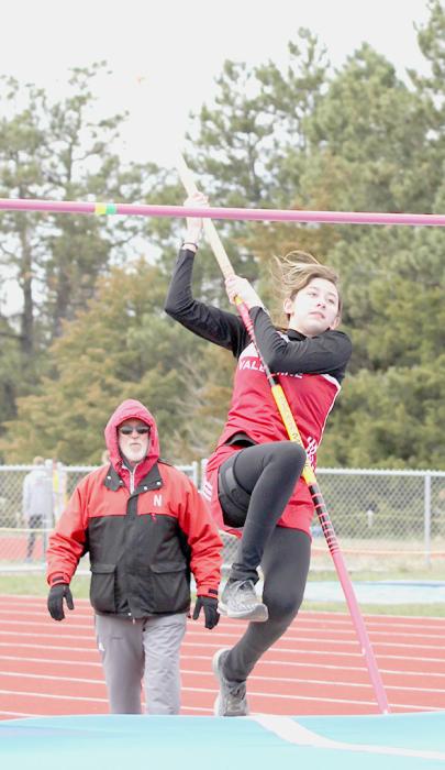 Savannah Fullerton set a personal record in the Pole Vault of 6’ 8”.