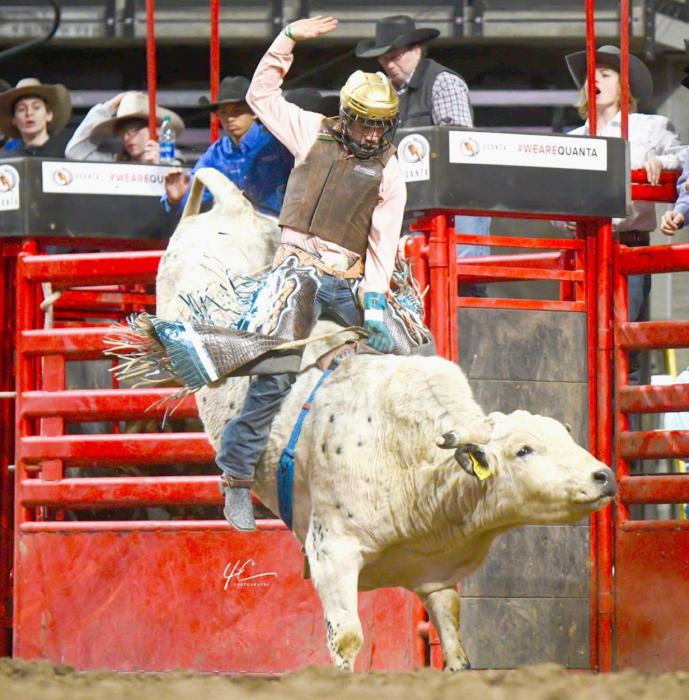 Peyton Sterkel at the Sutton Rodeo Wrangler 20x High School Invitational. Photo by 4C Photography