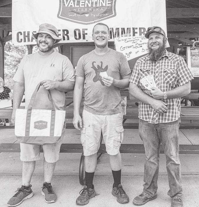 Adam Moosman, Brandon O’Kief, and Tyrel Yager were the winners of the burgers and chicken.