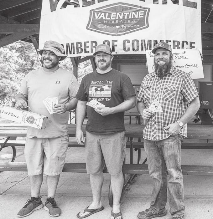 Adam Moosman, Jason Hoebelheinrich, and Tyrel Yager were winners of the ribs.