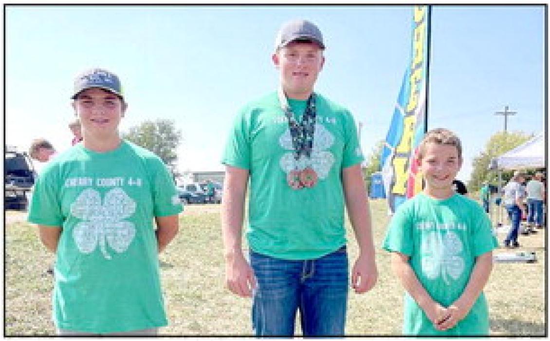 Mason Hamilton, Dylan Naslund, and Carson Hamilton competed in State Archery Championships.