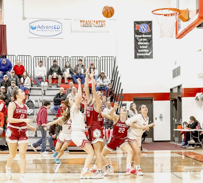 Kinsey Buechle takes a shot in the game against the Gothenburg Swedes.