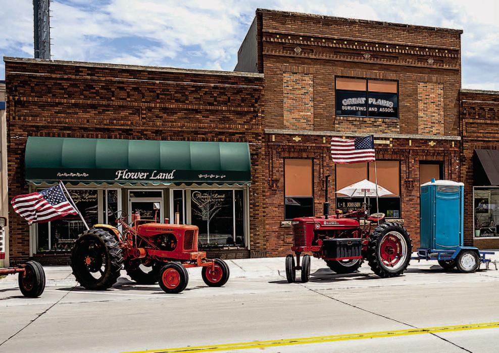 The 13th annual Tractors Across Nebraska thought of everything when visiting Valentine. Photo by Laura Vroman