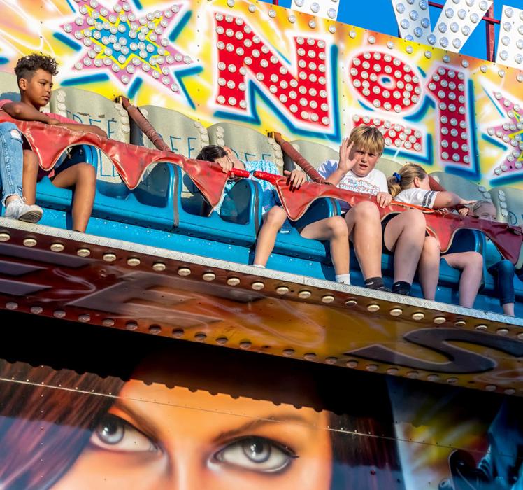Kids of all ages enjoyed the rides and carnival!