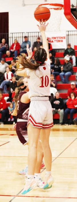 Maeli Patterson #10 adding to the scoreboard.