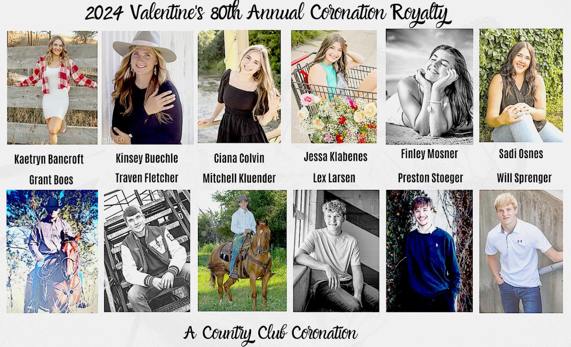2024 Valentine 80th Annual Coronation Royalty