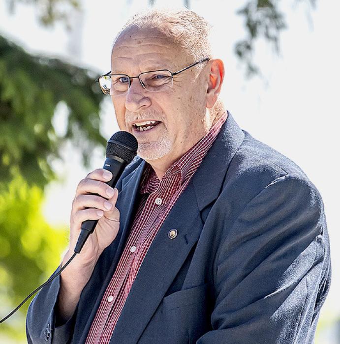 Tim Wilkinson was the special guest speaker at the 2024 Memorial Day program.