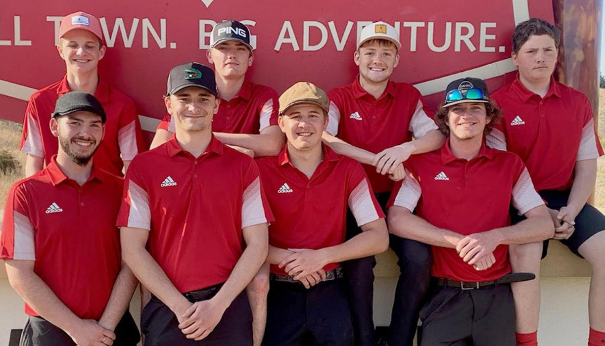 Pictured are back row, L to R: Cooper Jordan, Jackson Ravenscroft, Logan Muirhead, and Brayden Grubham. Front row, L to R: Sean Springer, Ben Butcher, Hayden Larabee, and Cameron Jordan.