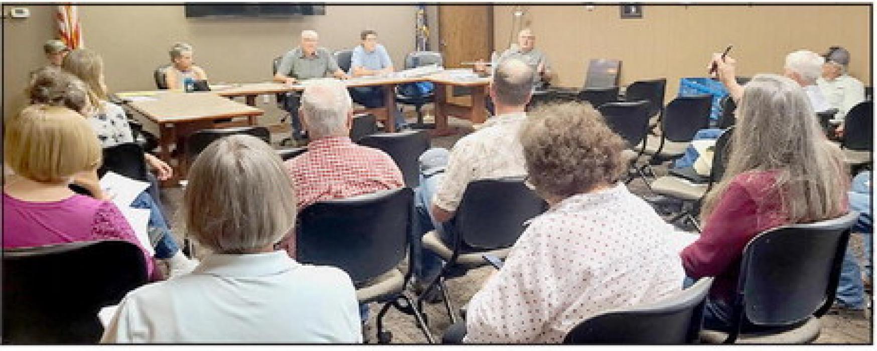 The Cherry County Planning Commission held open houses at several locations to hear input on their proposed Cherry County Comprehensive Plan and Zoning Regulations update. Pictured is the Open House at the Valentine Public Library which was well attended. Photo by Laura Vroman