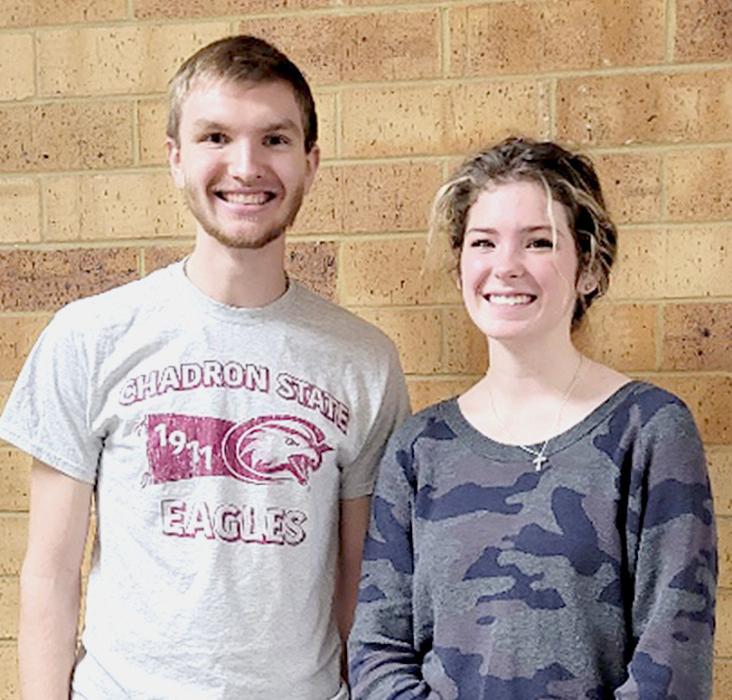 Pictured are from L to R: Grant Springer, and Marybelle Ward.
