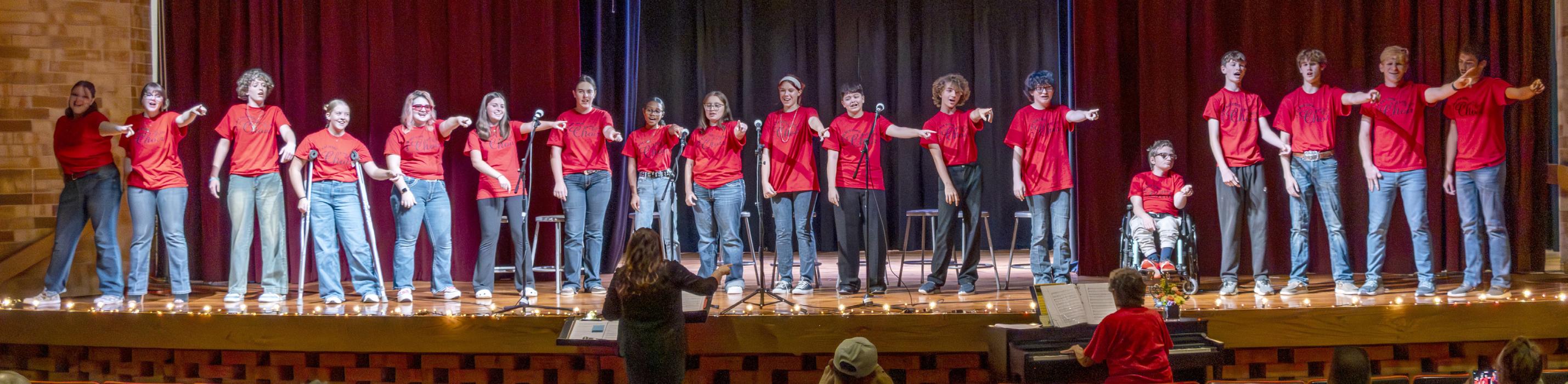 Then students of VHS Choir presented the Power of Harmony, October 22, 2026, under the direction of Ms. Bethany Springer, and accompanied by Connie Rhoades. Photo by Tina Boone