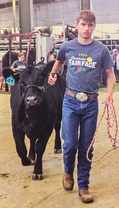 Greyson Hollopeter at the Beef Show.