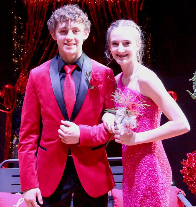 Pages from the freshman class are Dominic Beebout and Paige Sprenger.