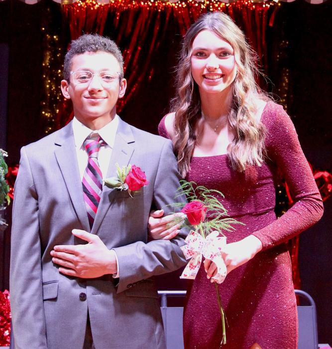 Count Jekhi Williams and Countess Maeli Patterson from the junior class.
