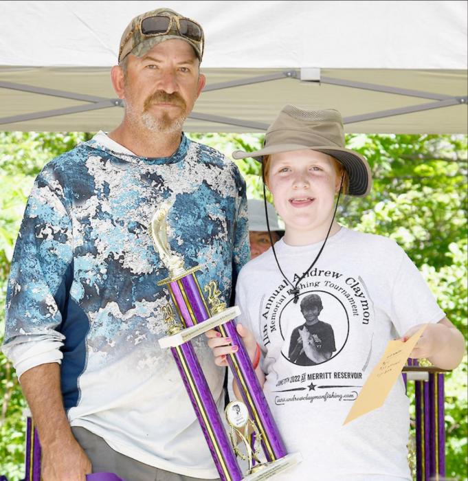 Zac and Brooke Brashears who placed first in the 10 and Under Division.