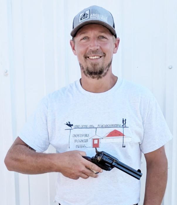 Nate Swim was the winner of the Pietta gun at the Keya Paha County Fair.