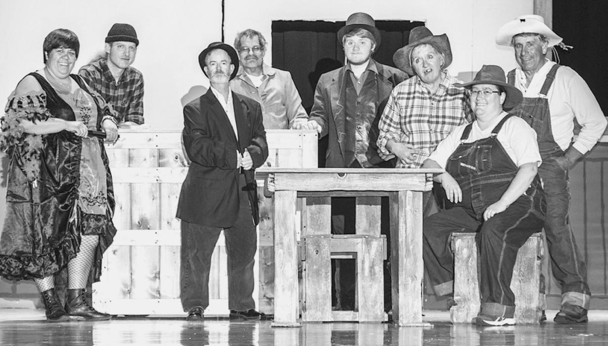 Pictured are from L to R: Amanda Roth, Jack Liddy, John Hanzlicek, Steve Garwood, Josiah Maunu, Jean Vackiner, Shiloh Hanzlicek, and Robin Roth. Photo by Laura Vroman