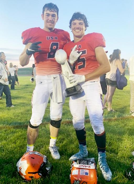 Representing Cody-Kilgore and Team USA, Gage Davis and Peyton Sterkel participated in the Can-Am Bowl over July 4th holiday. Team USA won with a score of 71-30.
