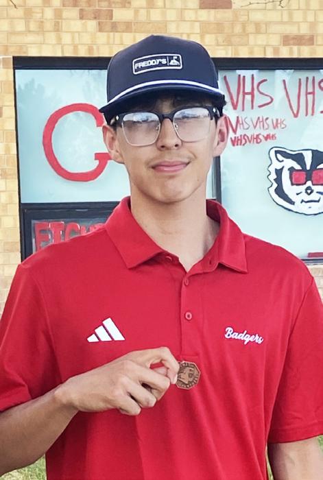 Tanner Two Strike earned a seventh place medal at the Hershey Invite.