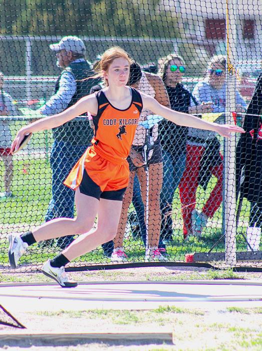 Ayden Naslund in the discus where she placed 11th. Photos by Shontell Roseberry