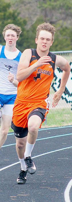 Jasper Roseberry in the 200 Meter Dash where he placed ninth.